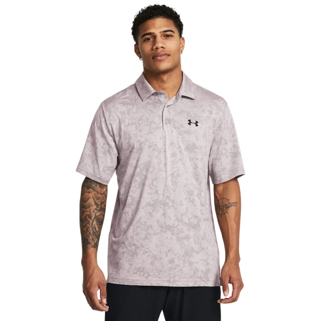 UNDER ARMOUR UA官方直營 男 Playff 3.0 Jaq 短POLO_1387130-015(灰紫色)