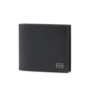 【PORTER INTERNATIONAL】沉穩風尚LOFTY真皮雙折短夾(黑)