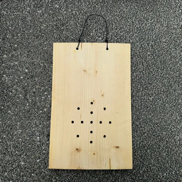 【沃克嚴選】洞洞植栽板-原木色-大 40x26x1.4cm 1入