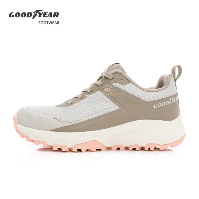 【GOODYEAR 固特異】森林之旅-郊山健行鞋/女鞋 防水 耐磨 橡膠底 奶茶(GAWO42411)