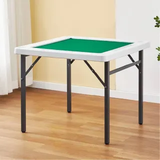 【MINE 家居】麻將桌 折疊免組裝 戶外 室內兩用 88*88 *74 cm(麻將桌 戶外麻將桌)