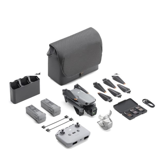 【DJI】Air 3S 暢飛套裝 搭DJI RC-N3 普通遙控器 +256G卡+遙控器掛扣支架+停機坪(公司貨-再送鏡頭鋼化膜)