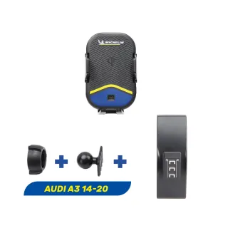 【Michelin 米其林】AUDI 奧迪 A3 2014-20 專用ML99無線充手機架(QI認證 感應自動開合 峰值15W)