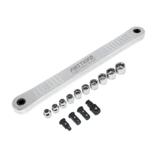 【良匠工具】扳手用棘輪加長桿與短套筒工具組 台灣製(棘輪加長桿)