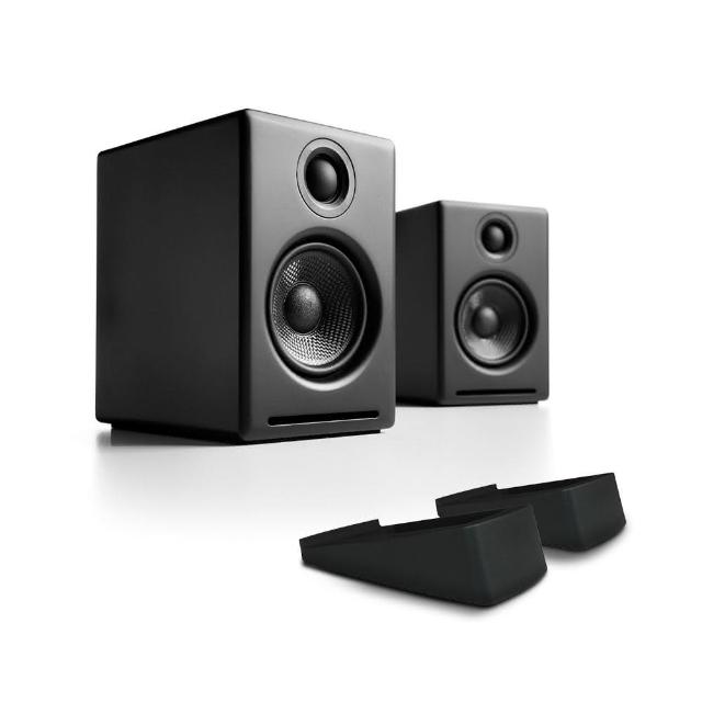 【Audioengine】A2+2025升級版主動式書架喇叭+腳架組合(支架組合)