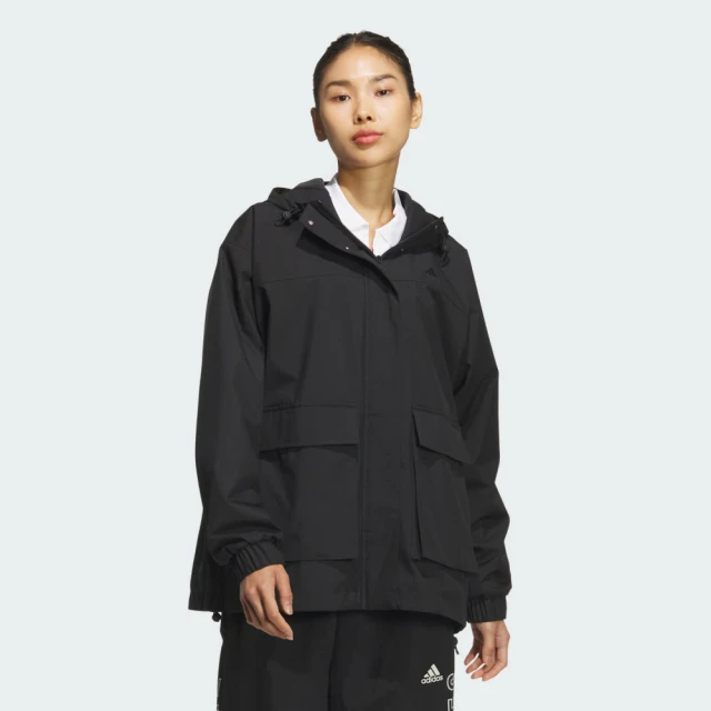 adidas 愛迪達 運動外套 休閒外套 連帽 風衣 連帽外套 女外套 MOUNTAIN PARKA(JG3812)