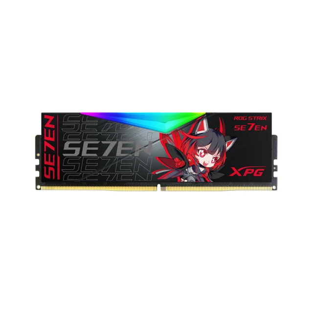 ADATA 威剛 LANCER RGB DDR5 RO 姬聯名版 6000 16G*2 黑色 超頻桌上型電競記憶體(AX5U6000C3016G-DBROG)