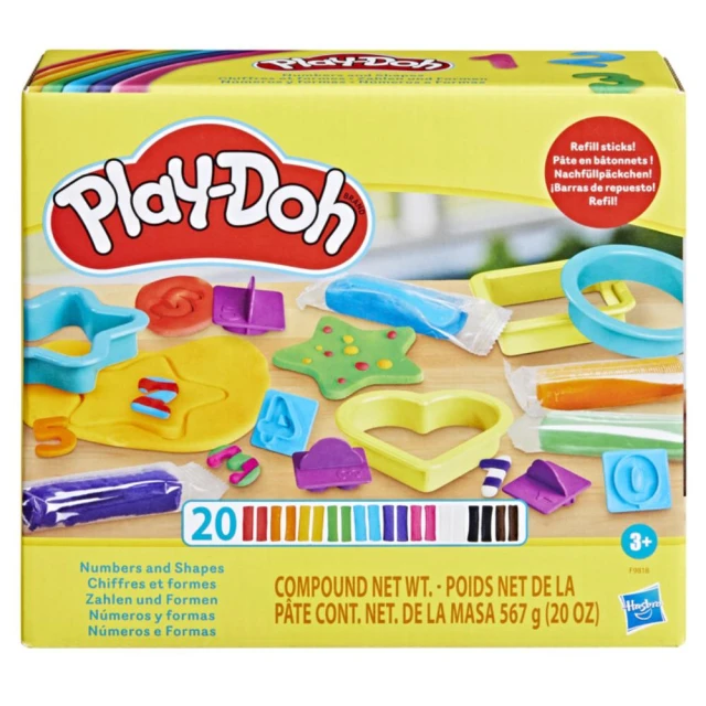 Hasbro 孩之寶 培樂多Play-Doh 數字形狀遊戲組