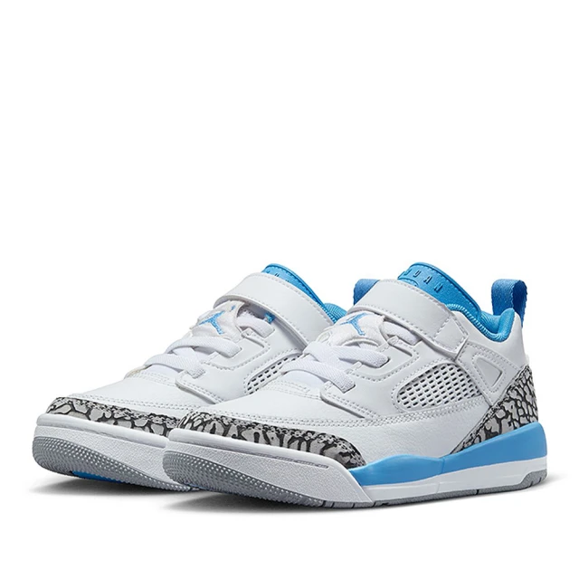 NIKE 耐吉 運動鞋 童鞋 中童 兒童 喬丹 魔鬼氈 JORDAN SPIZIKE LOW PS 白藍 FQ3951-141