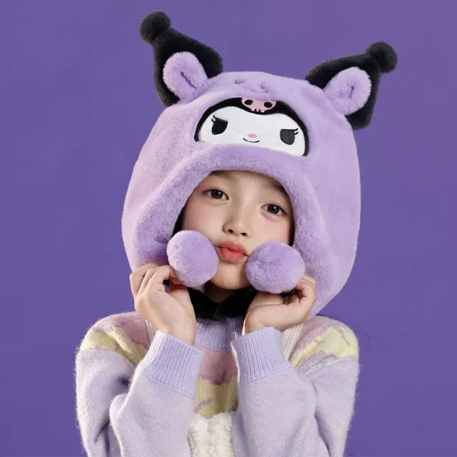 【SANRIO 三麗鷗】酷洛米大耳狗美樂蒂立體兒童毛帽