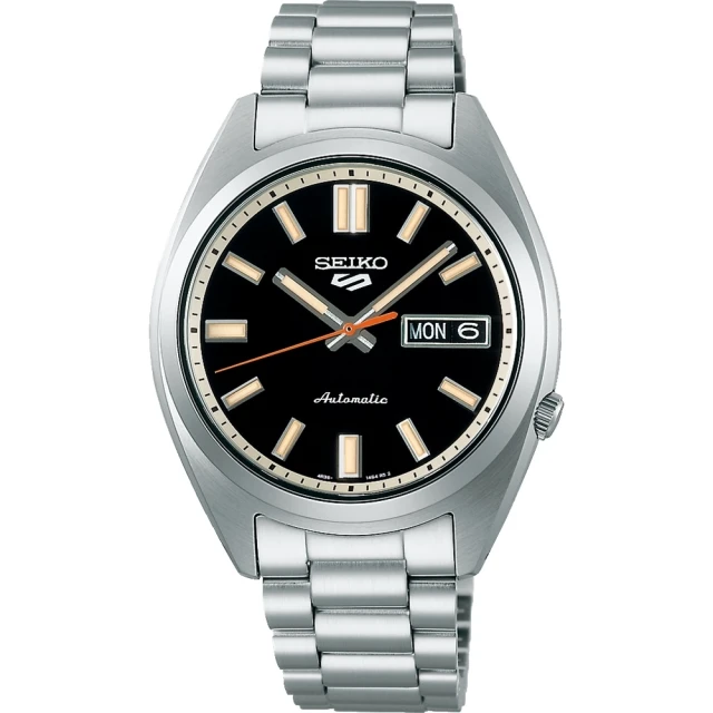 SEIKO 精工 SNXS系列 復古中性機械腕錶-37.4mm/黑色(SRPK89K1/4R36-15M0D)