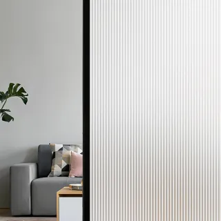 【zLife】防曬靜電防窺玻璃貼紙 磨砂質感長虹玻璃貼 衛生間浴室門窗戶隱私貼膜 透光不透明窗花貼(60X200cm)