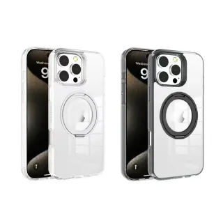 【CityBoss】艷星 iPhone磁吸手機殼 360°旋轉支架 防摔殼 適用iPhone11/12/13/14/15/16系列(強力N52磁吸)