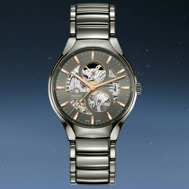 Rado 雷達表 True Round Automatic Open Heart真我鏤空拋光電漿陶瓷機械錶/40mm/R04(R27108112)