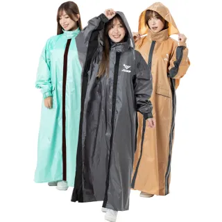 【JUMP】陸陸玖玖艾斯雙側開背包款專利內斜拉風雨衣(機車雨衣 專利內斜拉 褲襠不漏水 內裡透氣)