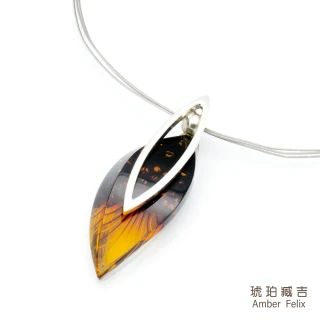 【Amber Felix】琥珀臧吉相信雙色琥珀套鍊13.82g(琥珀協會認證)
