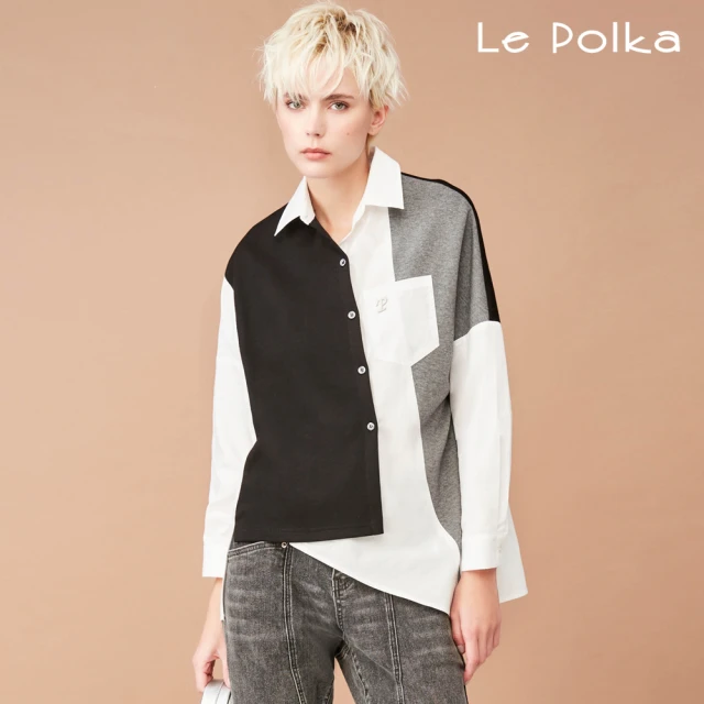 Le Polka 知性羊毛針織上衣-女折扣推薦