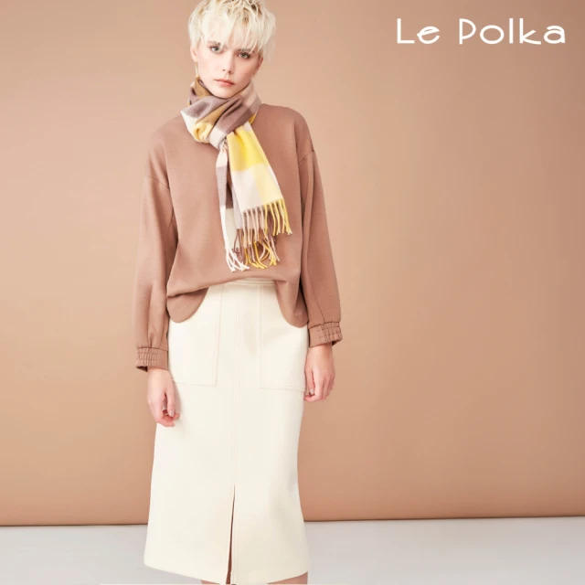 Le Polka 個性異素材拼接襯衫-女好評推薦