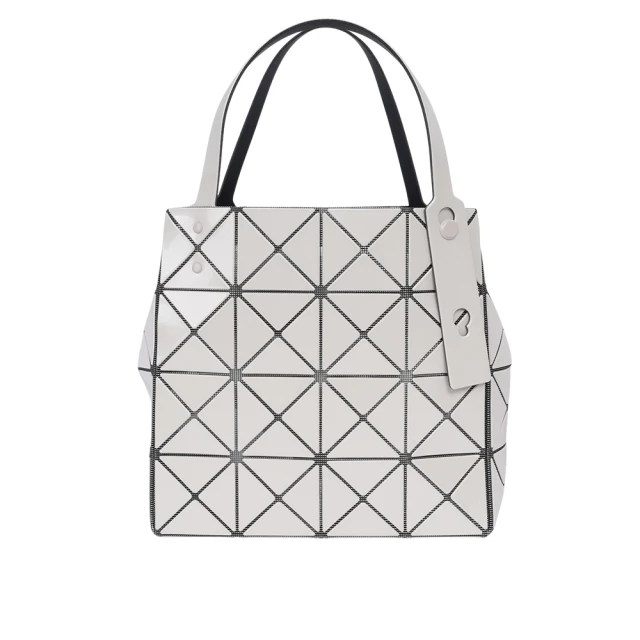 ISSEY MIYAKE 三宅一生 BAO BAO CARAT 4X4 亮面手提小方盒(象牙白)