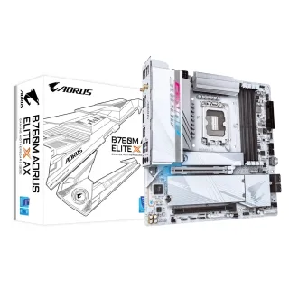 【GIGABYTE 技嘉】B760M+金士頓 1TB SSD ★ B760M AORUS ELITE X AX 主機板(板+SSD)