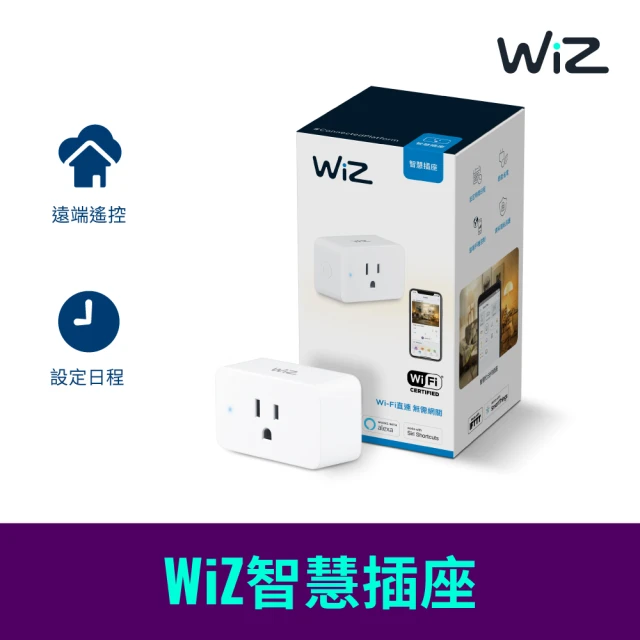 Philips 飛利浦 WiZ Wi-Fi 智慧照明 智慧插座(PW05N)