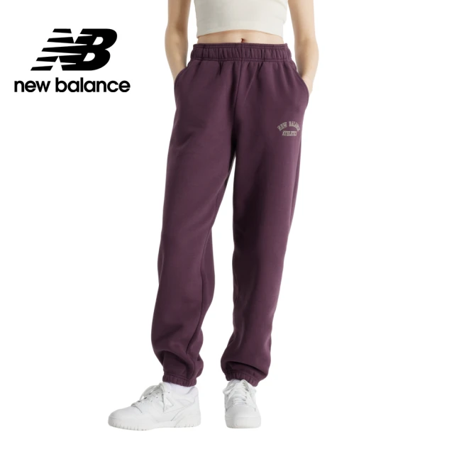 NEW BALANCE NB 棉質刷毛長褲_AWP43500PLN_女性_紫色(亞版 版型正常)