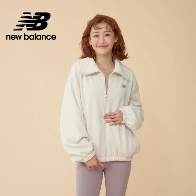 NEW BALANCE NB 吸濕排汗長袖外套_WJ43104LIN_女性_杏色(美版 版型偏大)