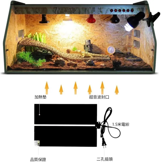 【REPTIZOO】爬寵高級加熱墊 14W/恆溫保暖過冬必備(28×28cm兩棲類爬蟲加溫片REPTI ZOO)