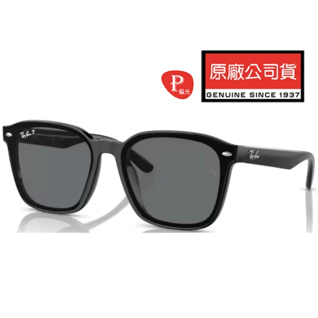 RayBan 雷朋 亞洲版 偏光太陽眼鏡 黃奇斌-阿斌代言款 RB4392D 601/81 黑框抗UV偏光深灰鏡片 公司貨