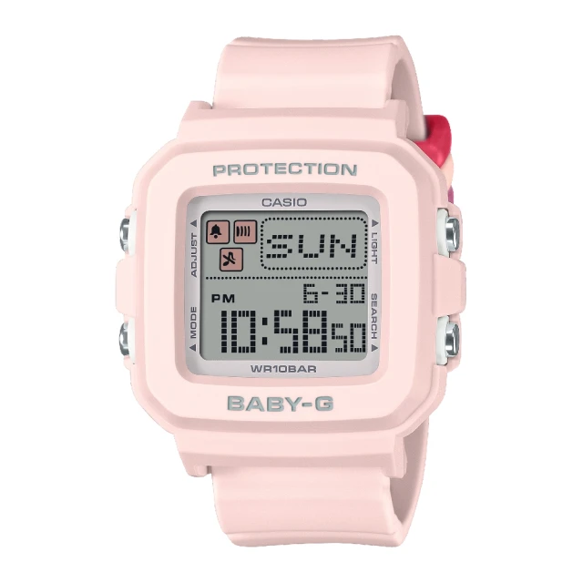 CASIO 卡西歐 BABY-G多彩方形電子錶(BGD-10L-4)