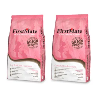 【第一饗宴】海魚 非籠養雞 燕麥成幼貓2.3kg x2包(FirstMate WDJ 單一肉類蛋白 低GI 貓飼料)