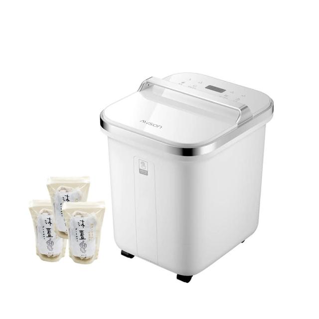 【日本AWSON】全自動電動滾輪高桶泡腳機/足浴機/AFM-810噴淋式SPA/泡腳包組合(3包共21入)