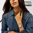 【FOSSIL 官方旗艦館】Tillie系列 鑲鑽優雅女錶 不鏽鋼米蘭帶指針手錶 36MM(多色可選)