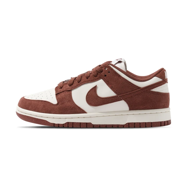 NIKE 耐吉 Dunk Low 女鞋 紅棕色 運動 低筒 麂皮 休閒 復古 百搭 經典 Dunk 休閒鞋 HJ7673-001