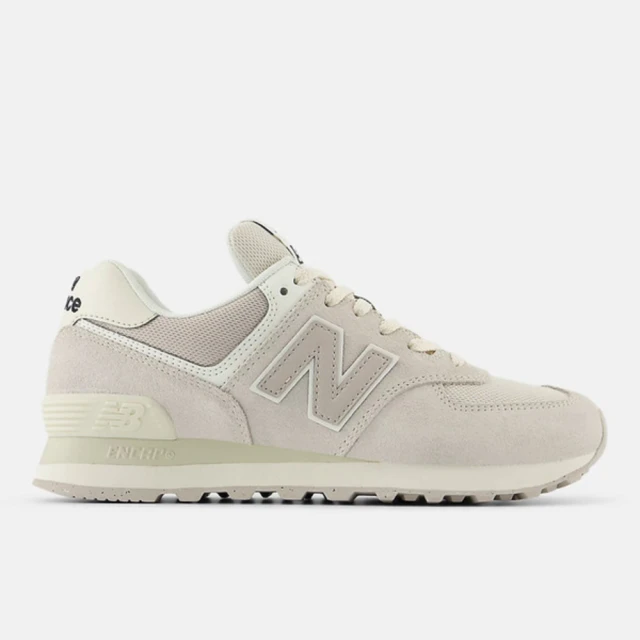 NEW BALANCE 女 休閒鞋 運動 經典 復古 B楦 NB 574 緩震 麂皮 灰白(WL574DQ2)