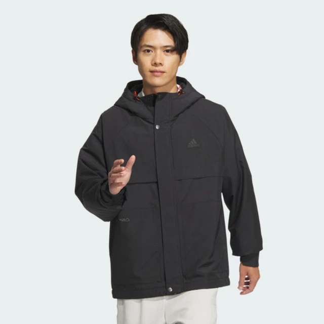 adidas 愛迪達 外套 男款 運動連帽外套 防風 保暖 亞規 TH WARM JKT 黑 JI8680