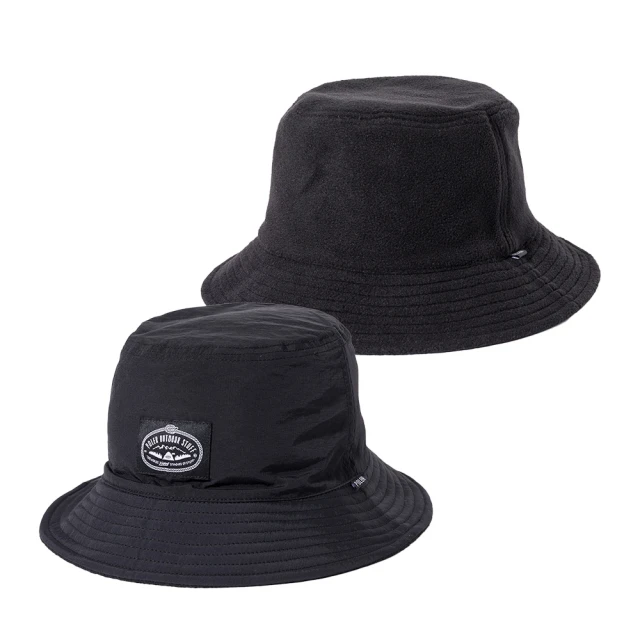 POLER STUFF 日本限定 REVERSIBLE BUCKET HAT 毛帽尼龍雙面漁夫帽(黑色)