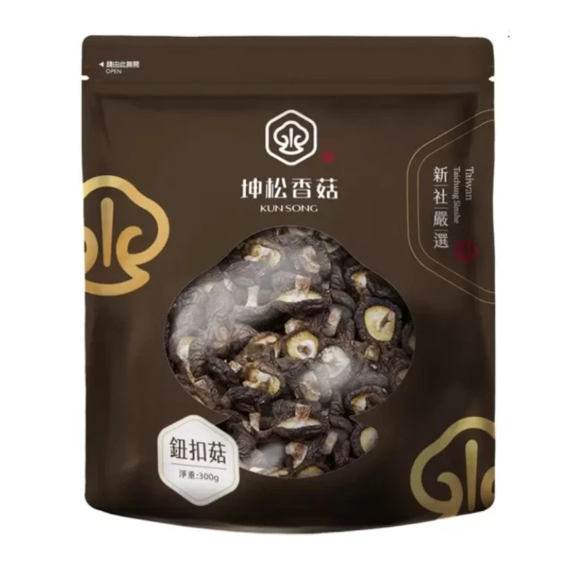 美式賣場 坤松香菇 新社鈕扣菇300gx1包