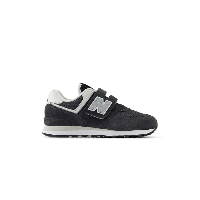 NEW BALANCE NB 574 中童 童鞋 黑色 運動 魔鬼氈 中性 休閒 麂皮 W寬楦 休閒鞋 PV574ESJ