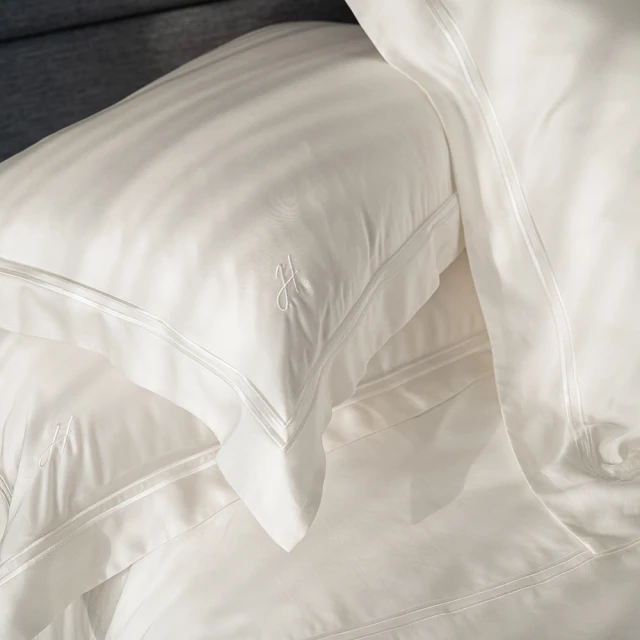 HongYew 鴻宇 300織天絲棉 歐式壓框薄枕套-多款任