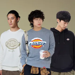 【Dickies】男女款經典Logo保暖帽T/大學T(多款任選/長袖上衣/雙12限定)