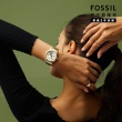 【FOSSIL 官方旗艦館】Brynn系列 簡約三眼女錶 不鏽鋼鍊帶指針手錶 38MM(多色可選)