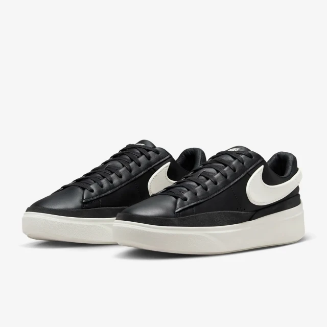 NIKE 耐吉 運動鞋 休閒鞋 男鞋 BLAZER PHANTOM LOW 滑板鞋 厚底 黑白色(HF3119001)