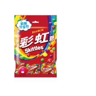 【Skittles 彩虹糖】混合水果口味量販包 樂享包 135g*3入(零食/點心)
