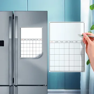 【處處記事】磁吸冰箱軟白板計畫貼(冰箱貼 磁鐵 月曆 小白板 日程表 行事曆 磁吸 備忘欄 禮物  廚房)