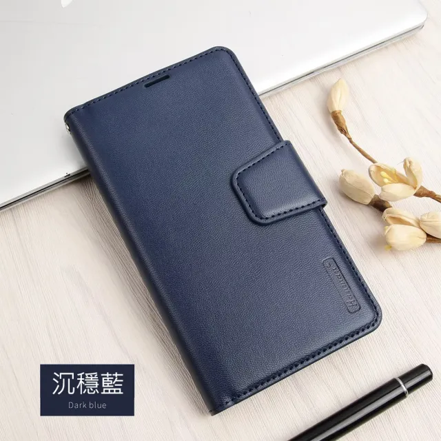 【Hanman 韓曼】OPPO Reno12 F 5G 柔軟羊皮觸感皮套 多卡層 防滑內襯可多角度調節支架手機殼/保護套