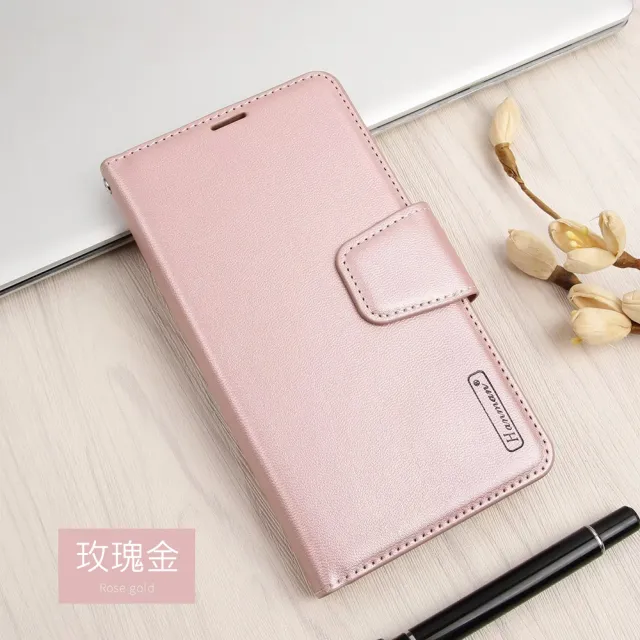 【Hanman 韓曼】OPPO A38 柔軟羊皮觸感皮套 多卡層 防滑內襯可多角度調節支架手機殼/保護套