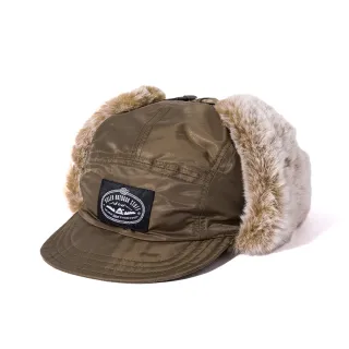 【POLER STUFF】日本限定 FLIGHT NYLON FUR FLAP CAP 毛絨蓋耳飛行尼龍帽(棕)