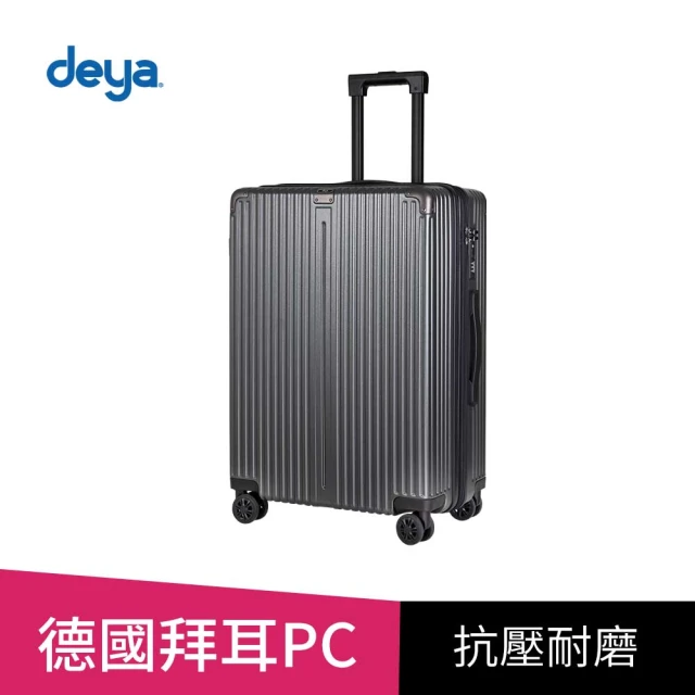 deya Velo Slim 輕奢時尚流線旅行箱24吋-鉑岩灰