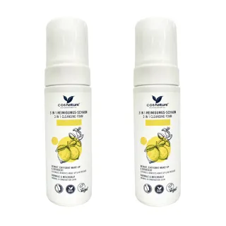 【cosnature 德國植萃】檸檬香蜂草控油潔顏慕斯 2入 150mlX2(有機認證 保濕鎖水 改善暗沉 敏弱肌適用)